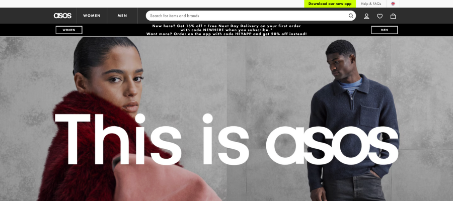 ASOS AI-powered search