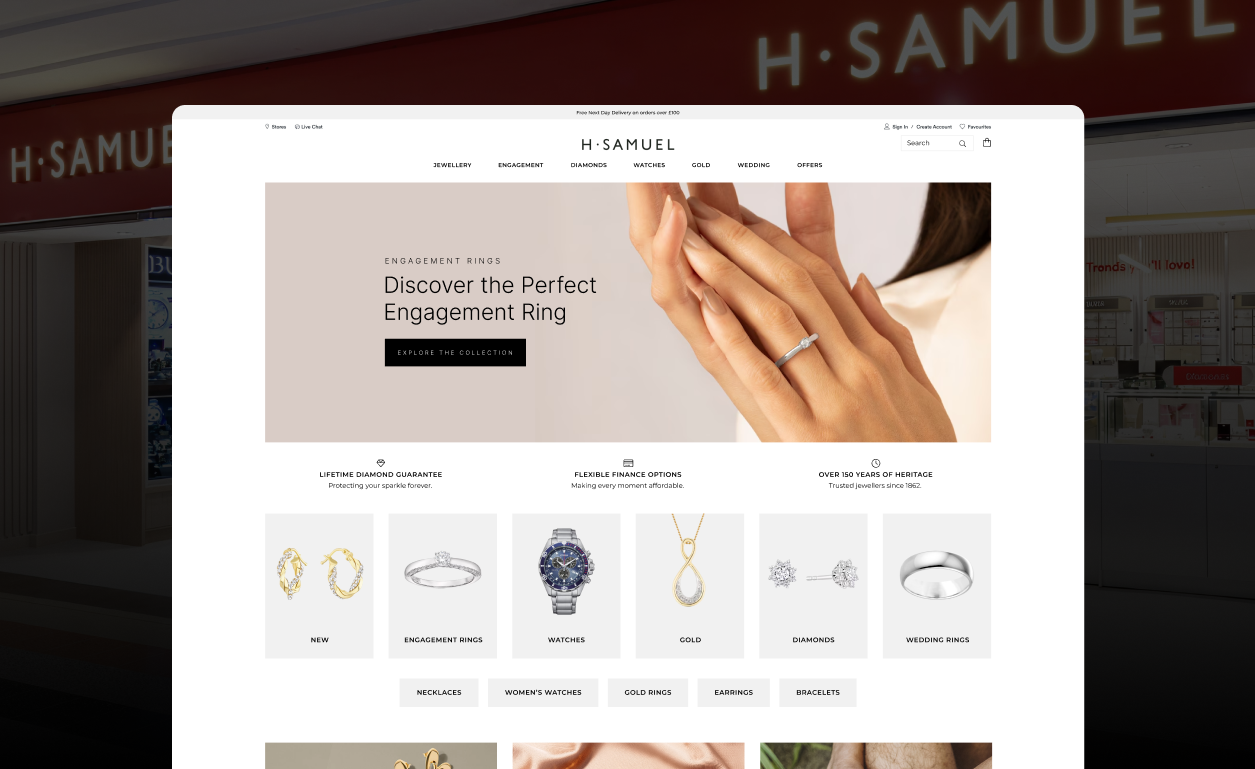 UX Redesign: How We Reimagined The H.Samuel Jewellery Ecommerce Website