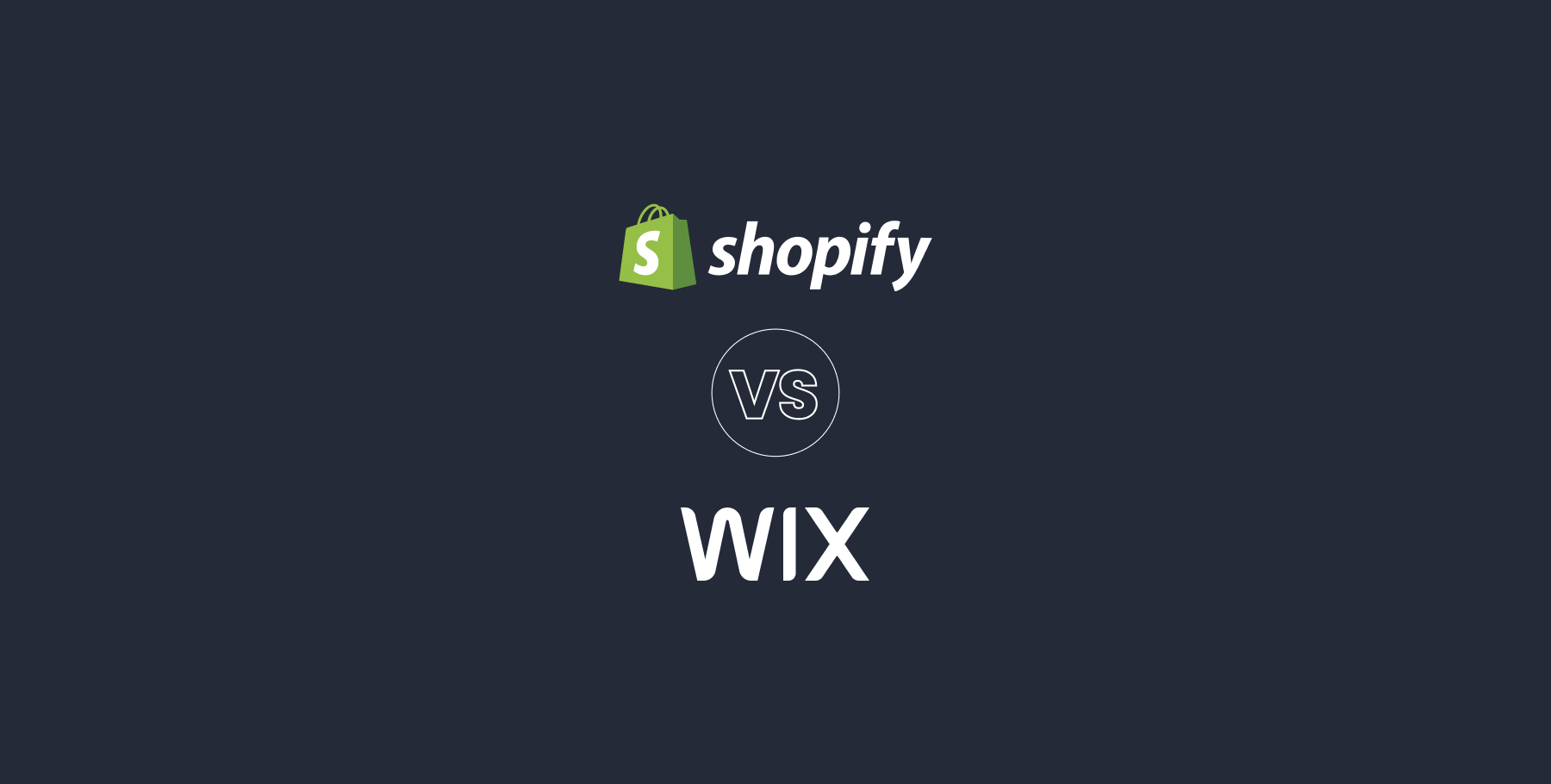 Shopify vs Wix comparison