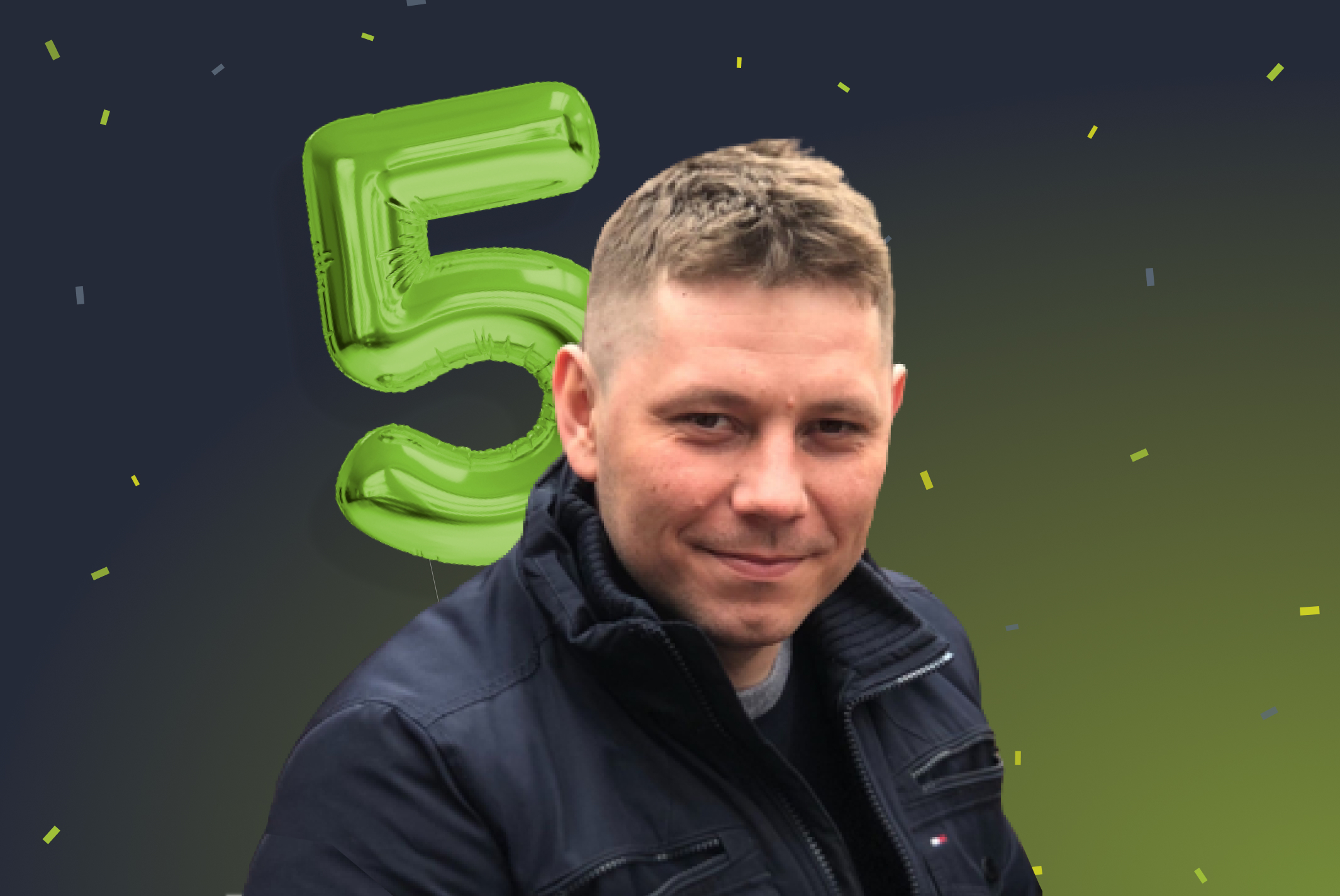 Szymon Celebrates 5 Years At Limely!