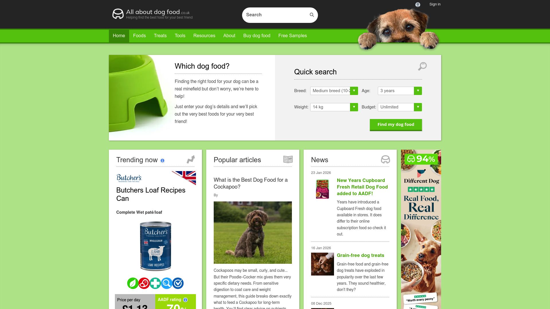 All About Dog Food