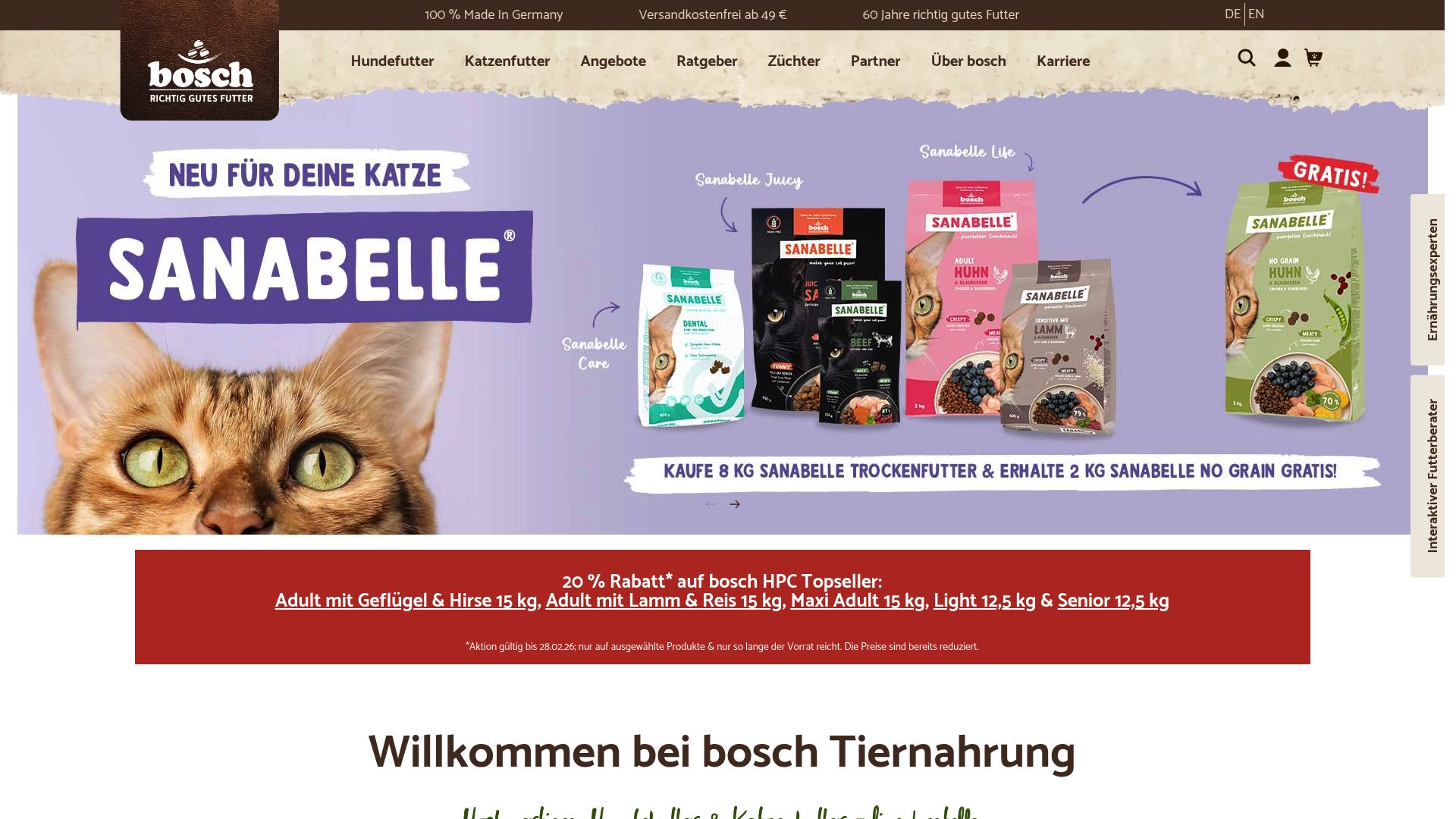 Bosch Tiernahrung