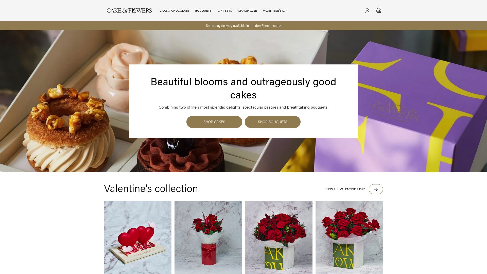Cake and Flowers