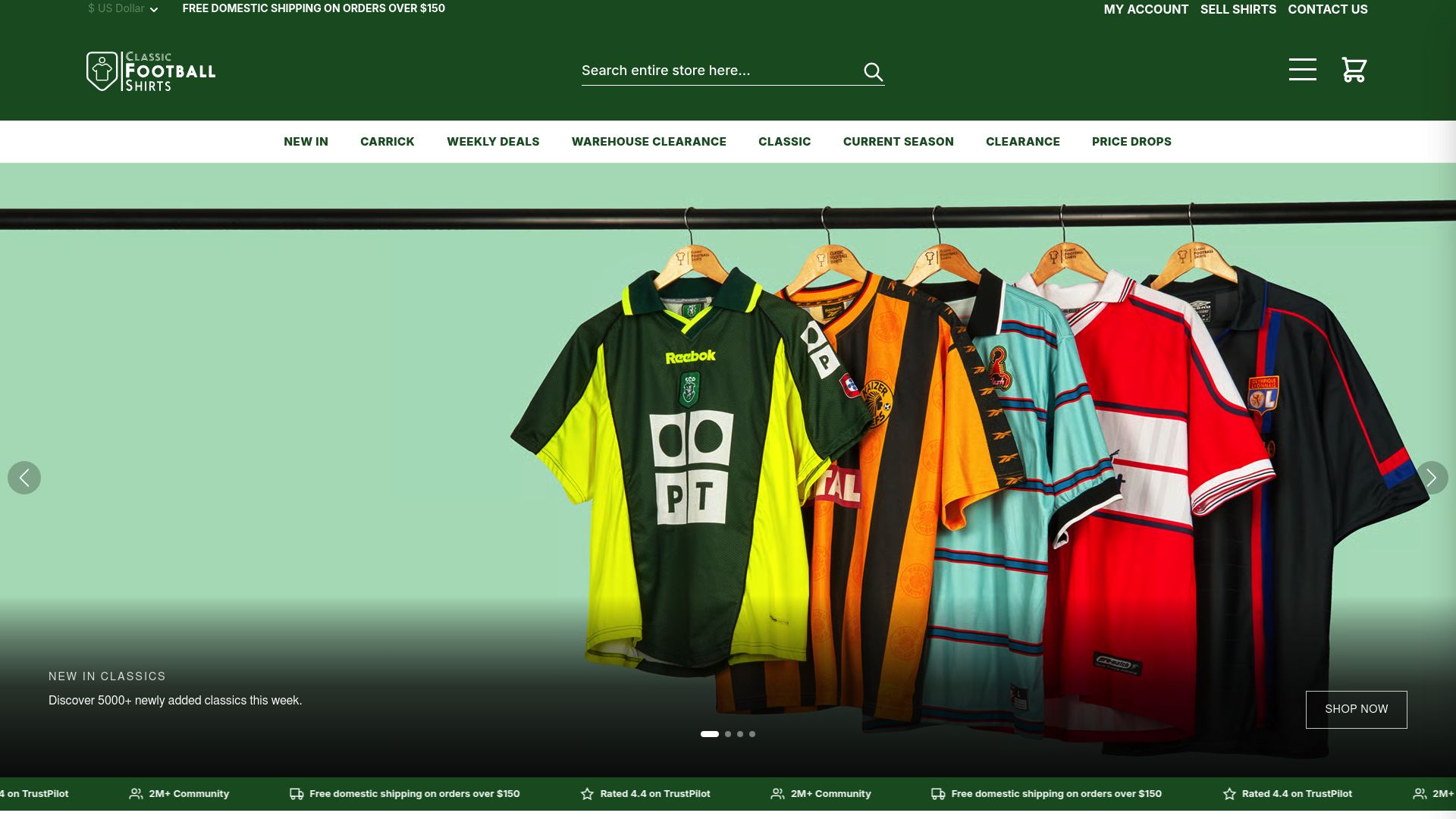 Classic Football Shirts