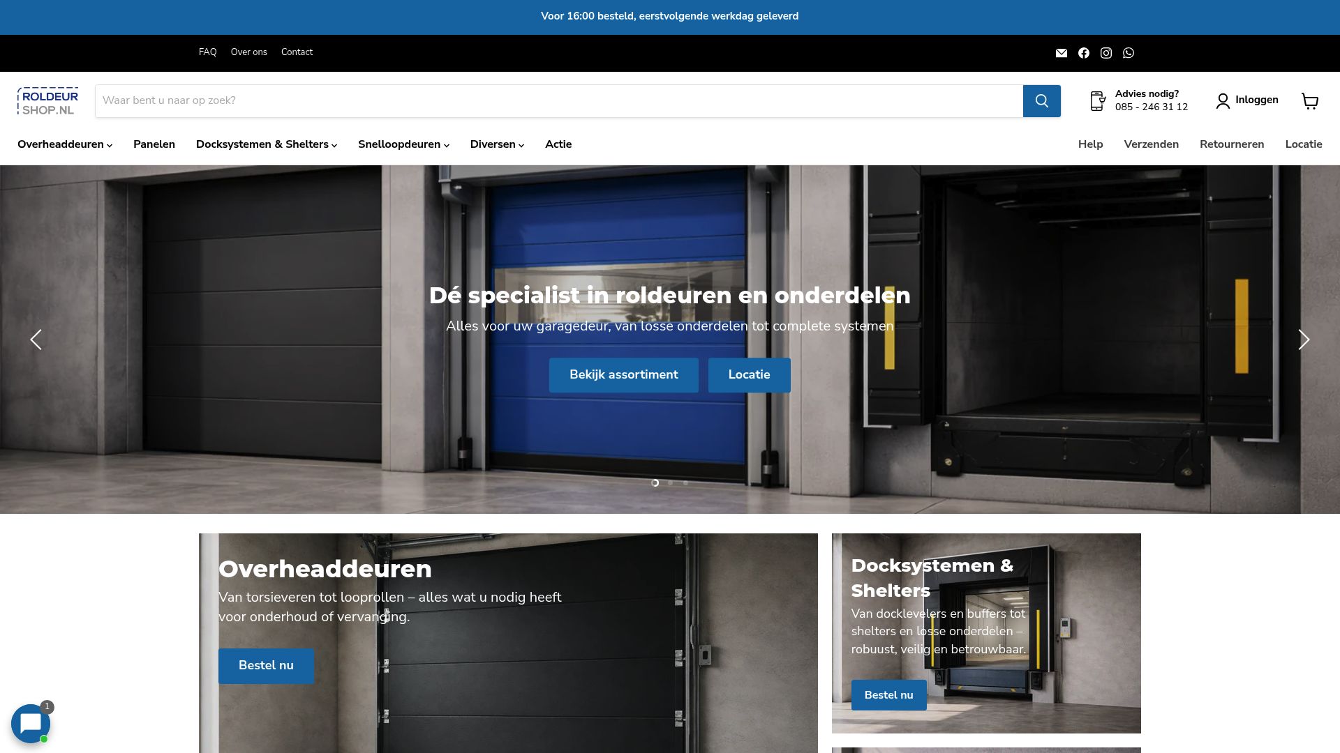 Roldeurshop