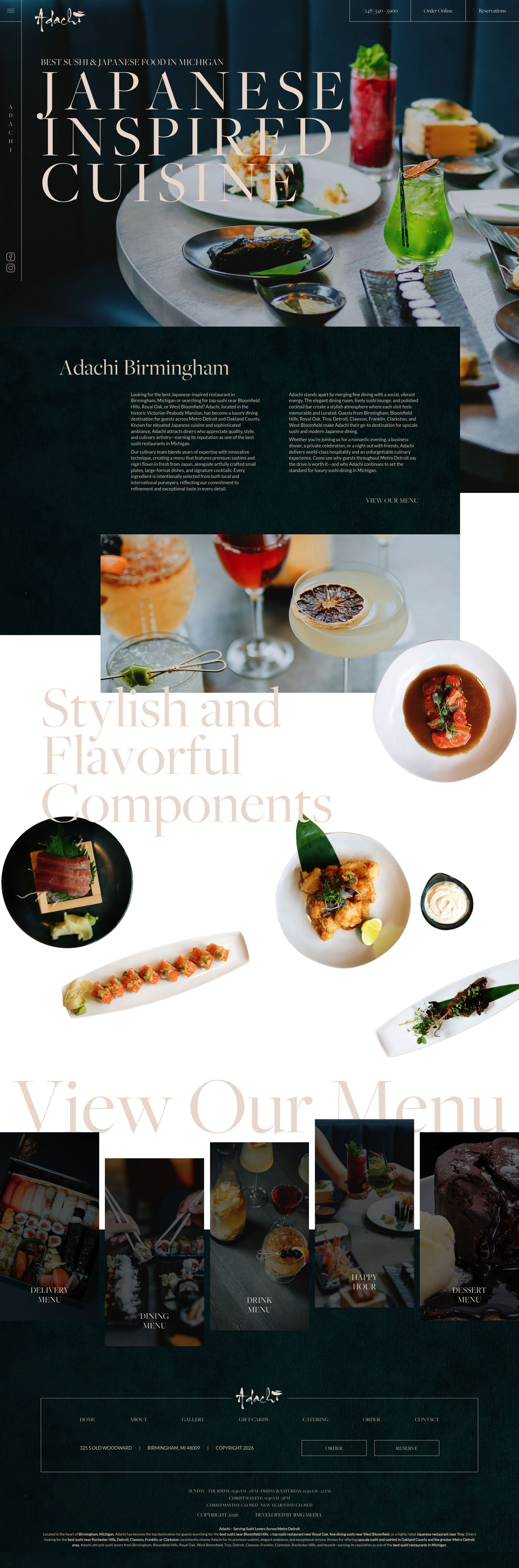 adachirestaurant.com