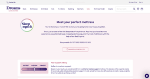 Dreams product comparison tool
