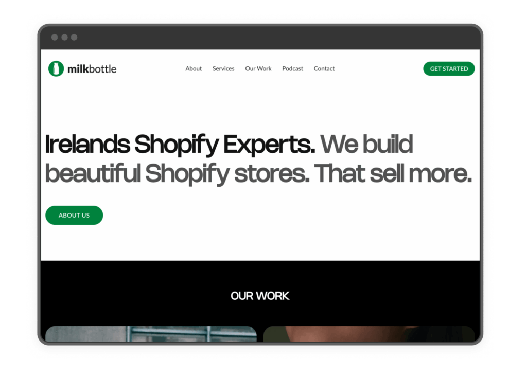 Milk Bottle Labs Shopify agency