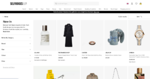 Selfridges website content