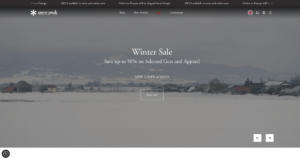 Snow Peak website content
