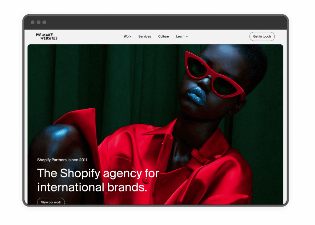We Make Websites Shopify agency
